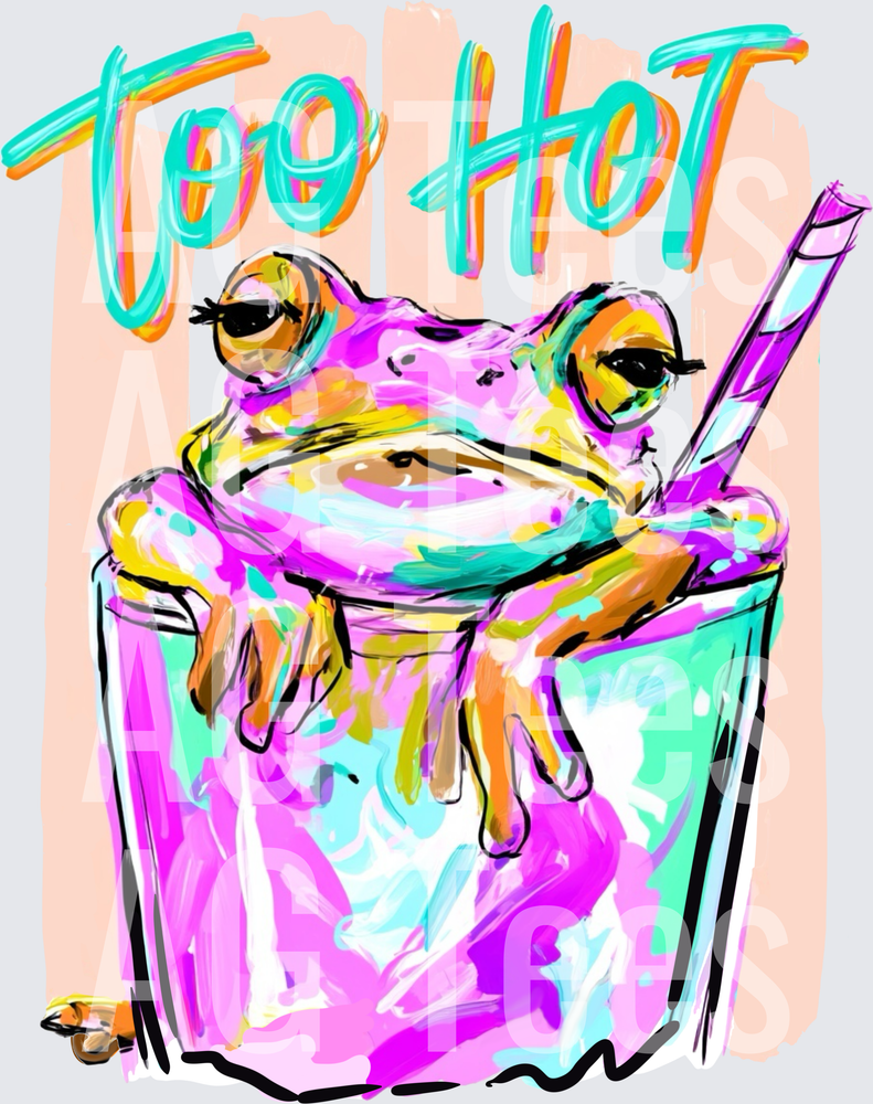 Too hot frog