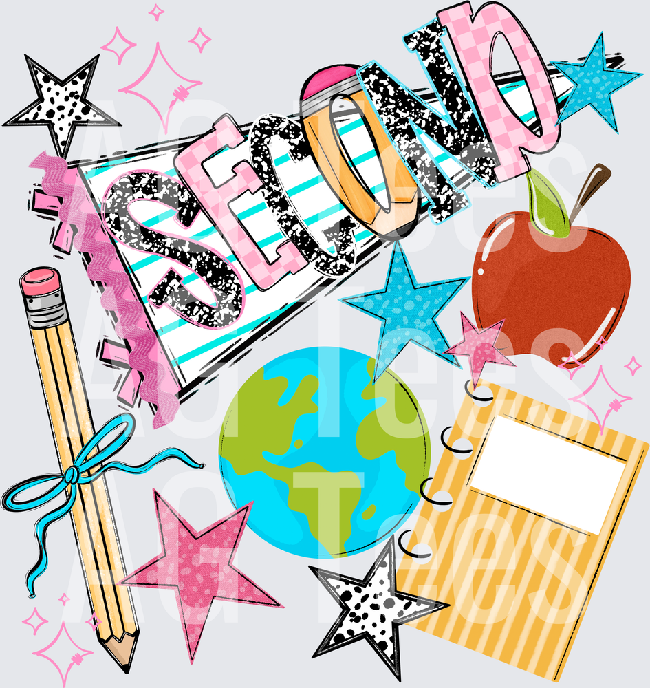 BACK TO SCHOOL NAME PENNANT SECOND