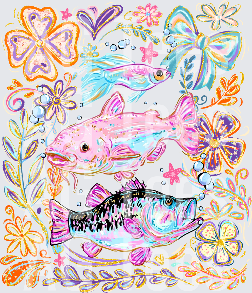 Bright Duo Fish Floral