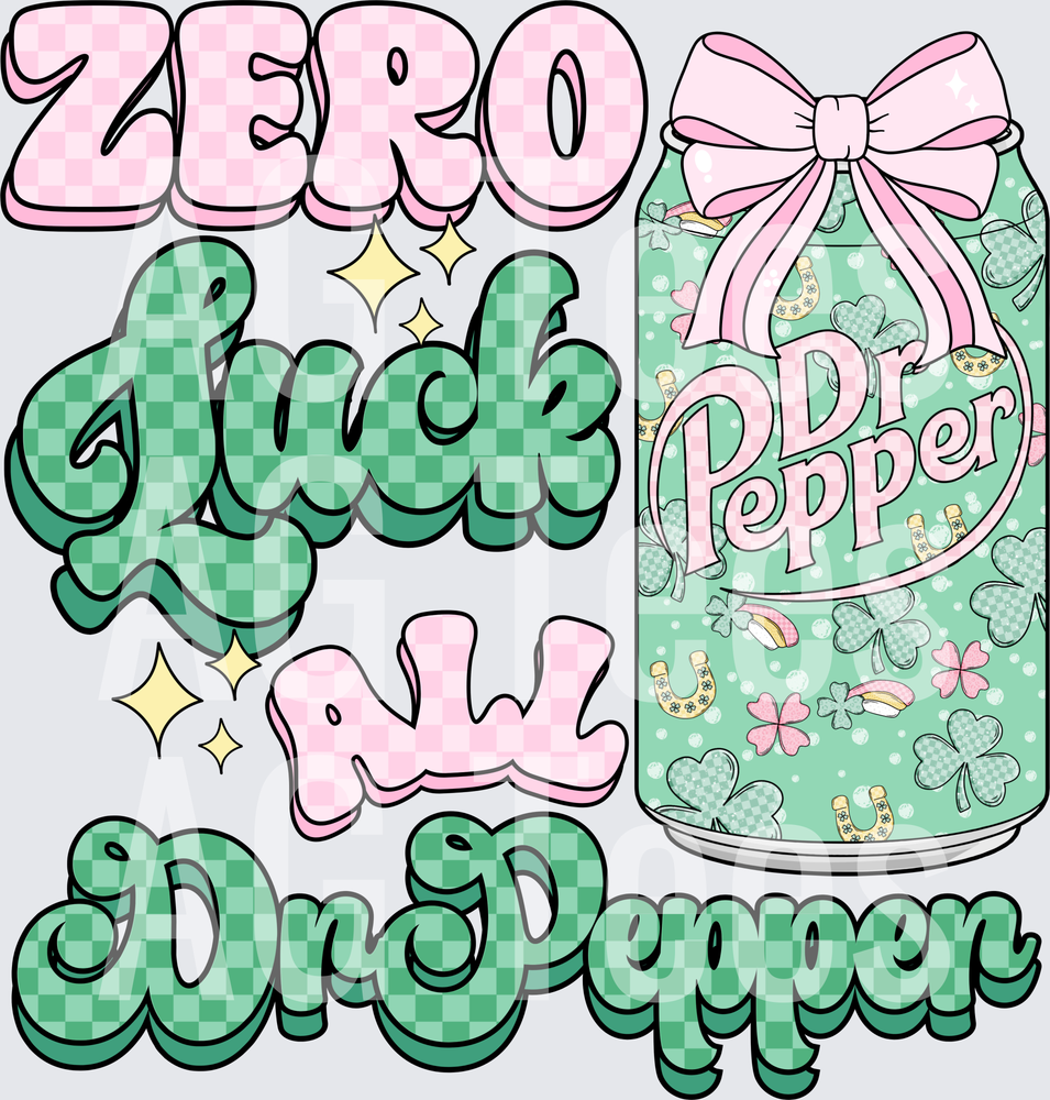 Zero luck all Dr Pepper checkered