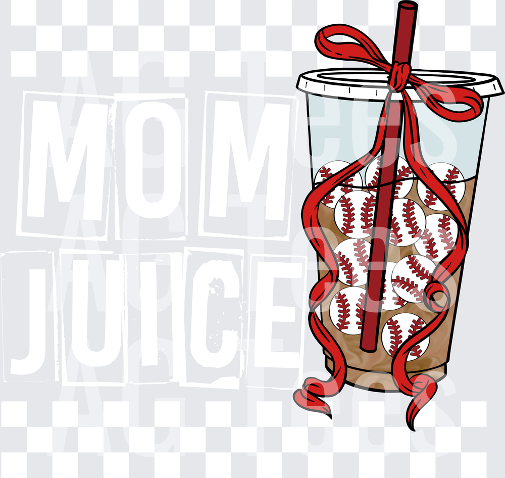 Mom juice white checkered