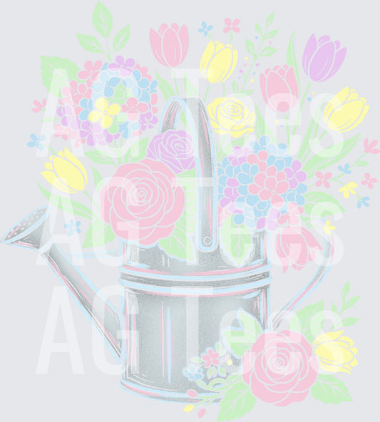 Spring Floral Watering Can