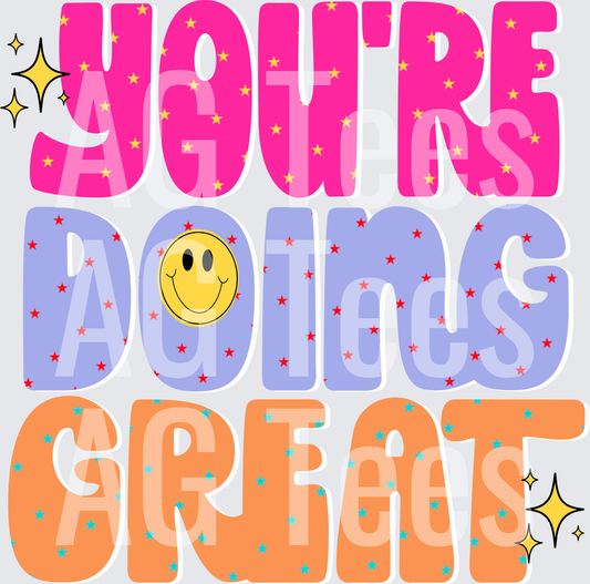 You’re doing great