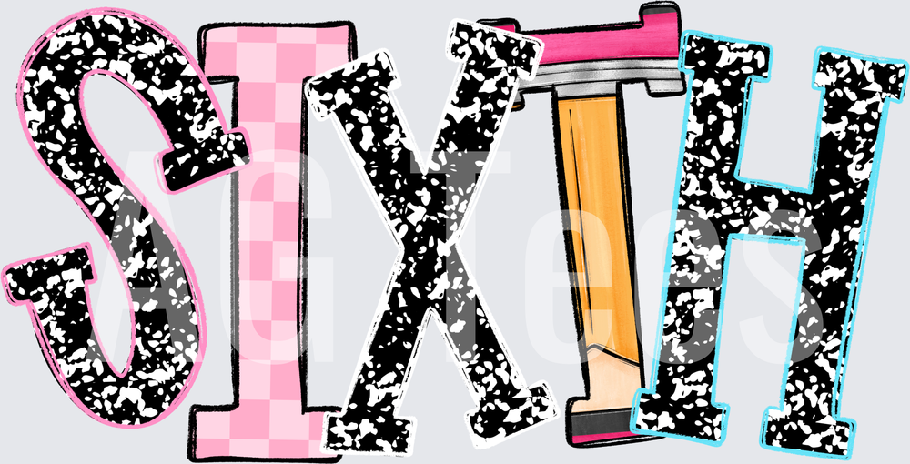 BACK TO SCHOOL PENNANT SIXTH