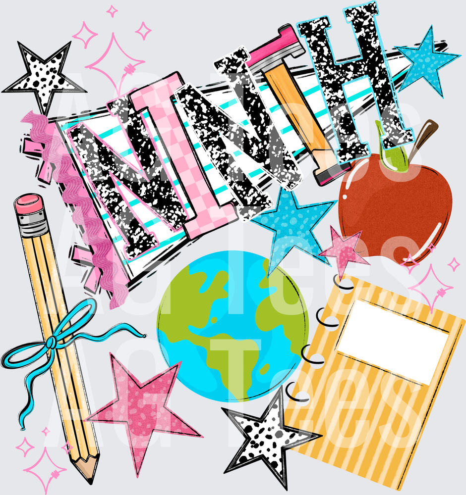 BACK TO SCHOOL NAME PENNANT NINTH