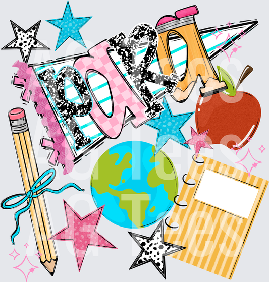 BACK TO SCHOOL NAME PENNANT PARA