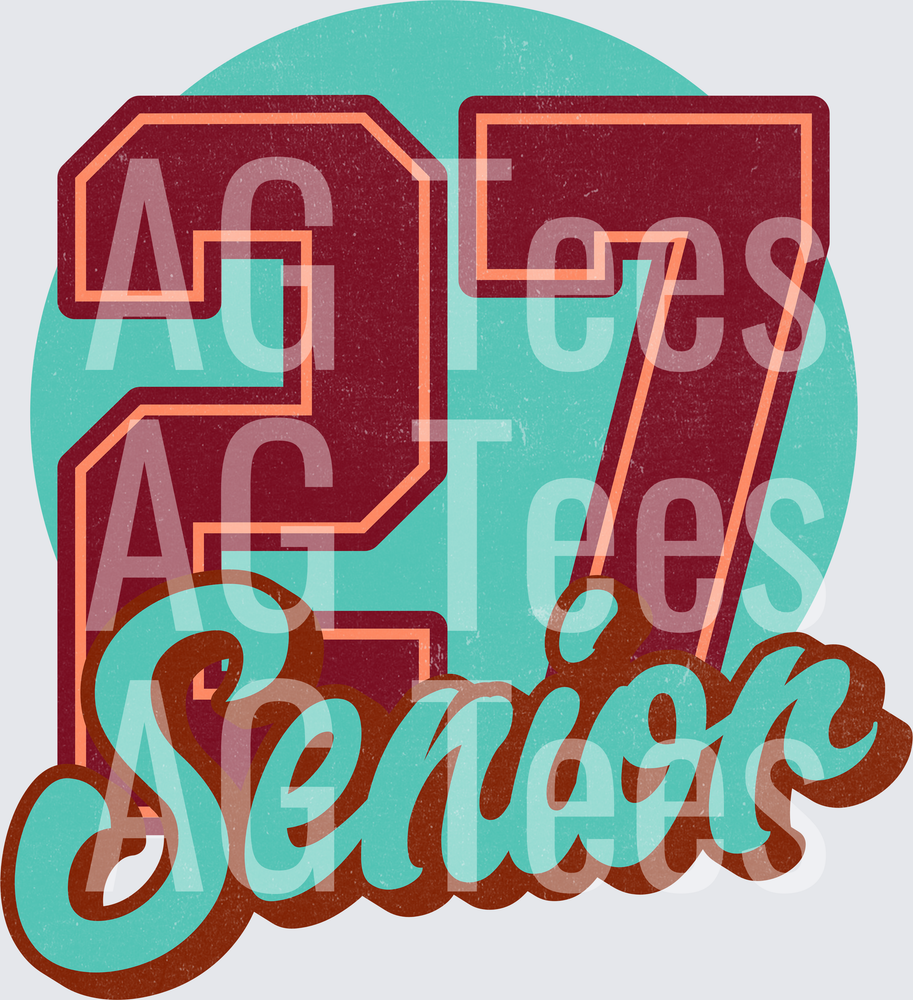 SENIOR DISTRESSED AQUA 27