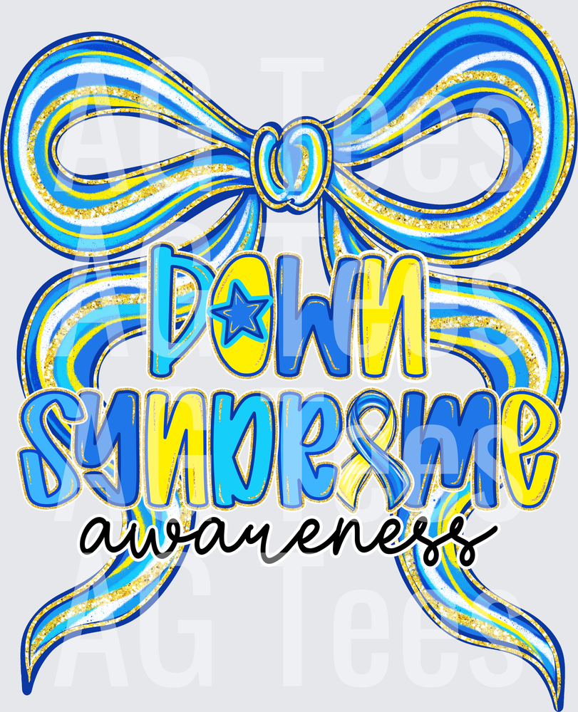 Down Syndrome Awareness Bow