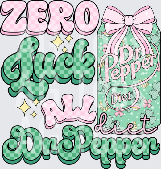 Zero lock all diet Dr Pepper checkered