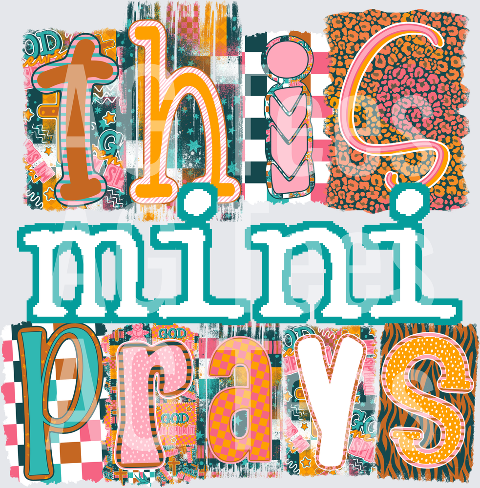 This mini prays