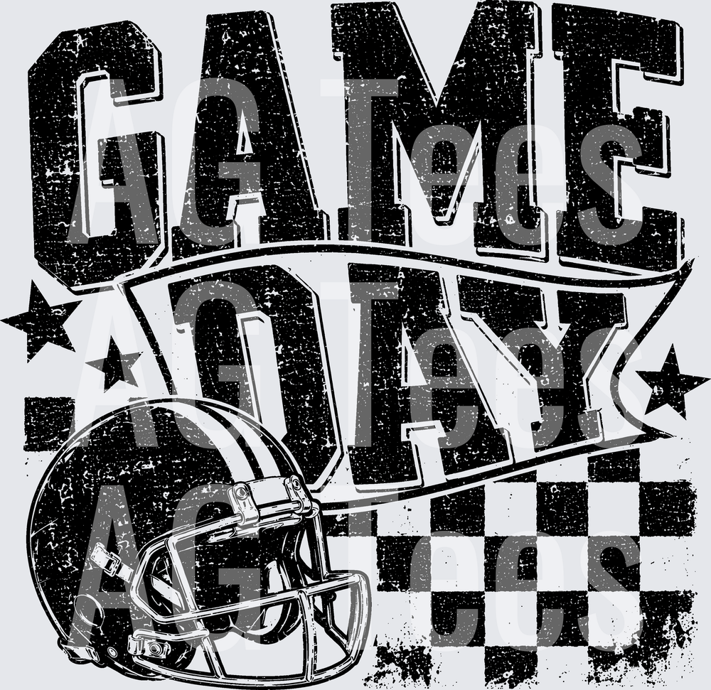 GAME DAY FOOTBALL GRUNGE