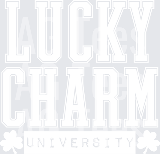 Lucky charm university white