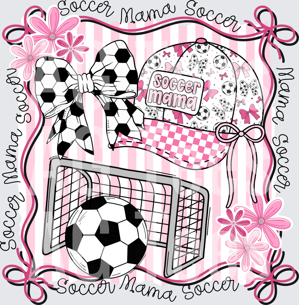 Soccer mama hat collage