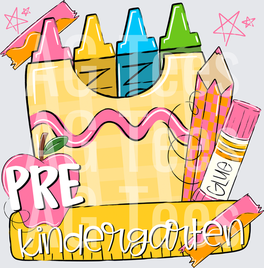 BACK TO SCHOOL PINK PRE KINDERGARTEN