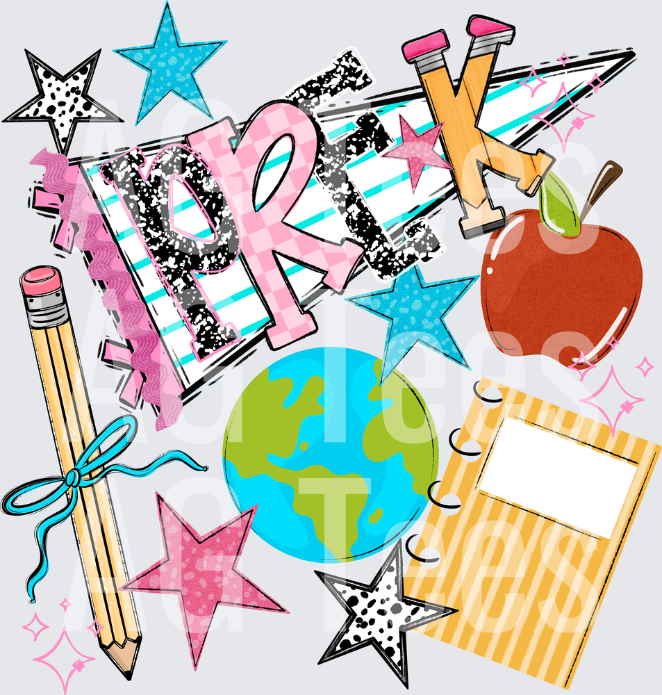 BACK TO SCHOOL NAME PENNANT PRE K