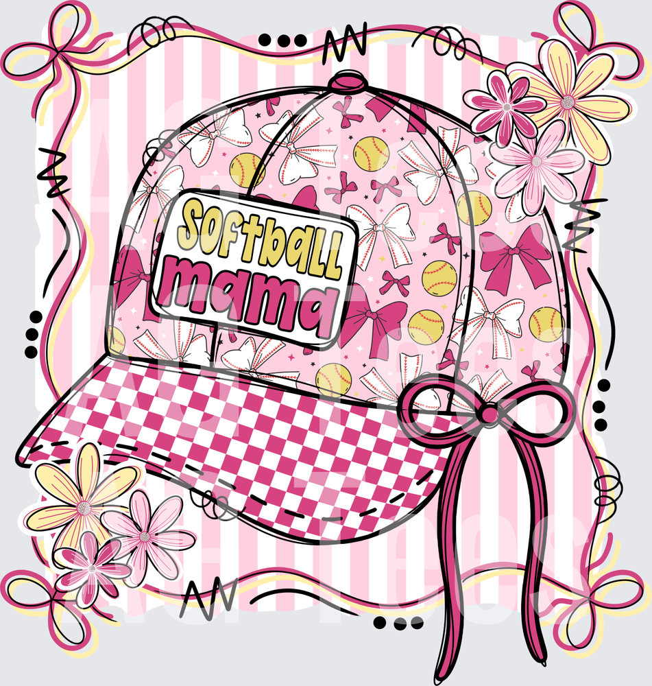 Softball mama hat