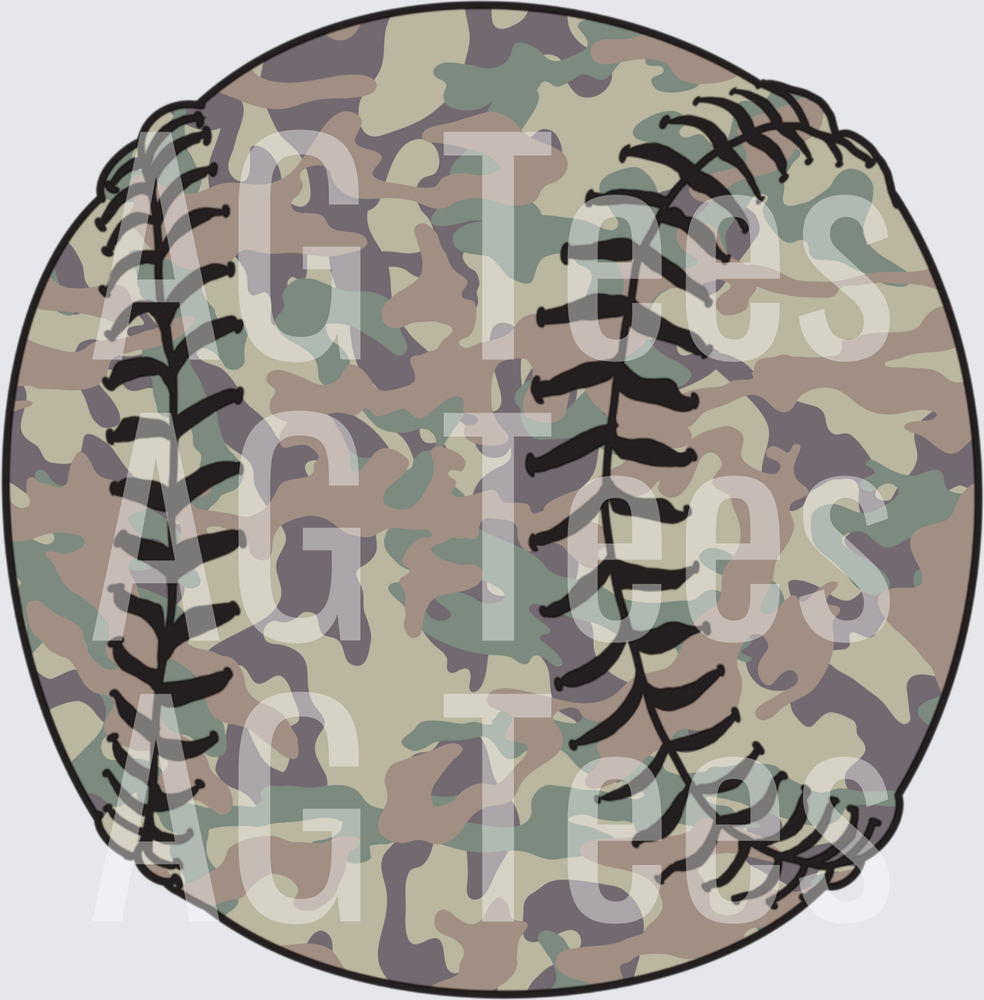 Camo baseball