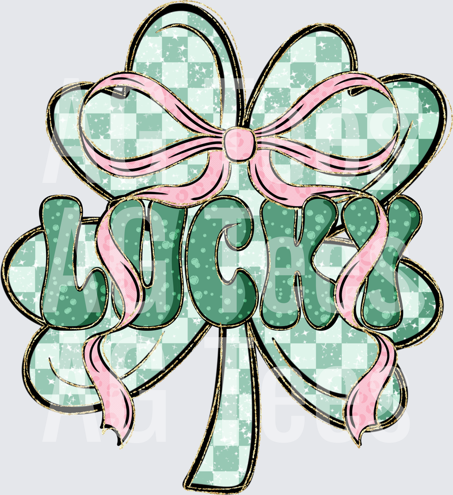 Lucky Clover gold glitter