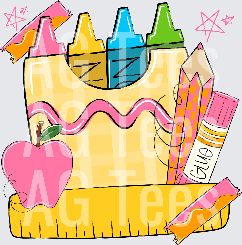 BACK TO SCHOOL BLANK PINK
