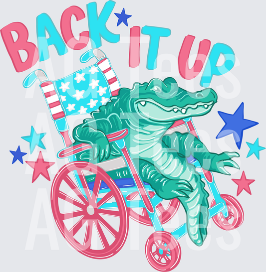 Back it up allogator