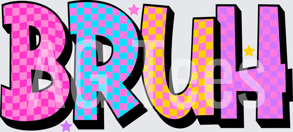 BRUH CHECKERED