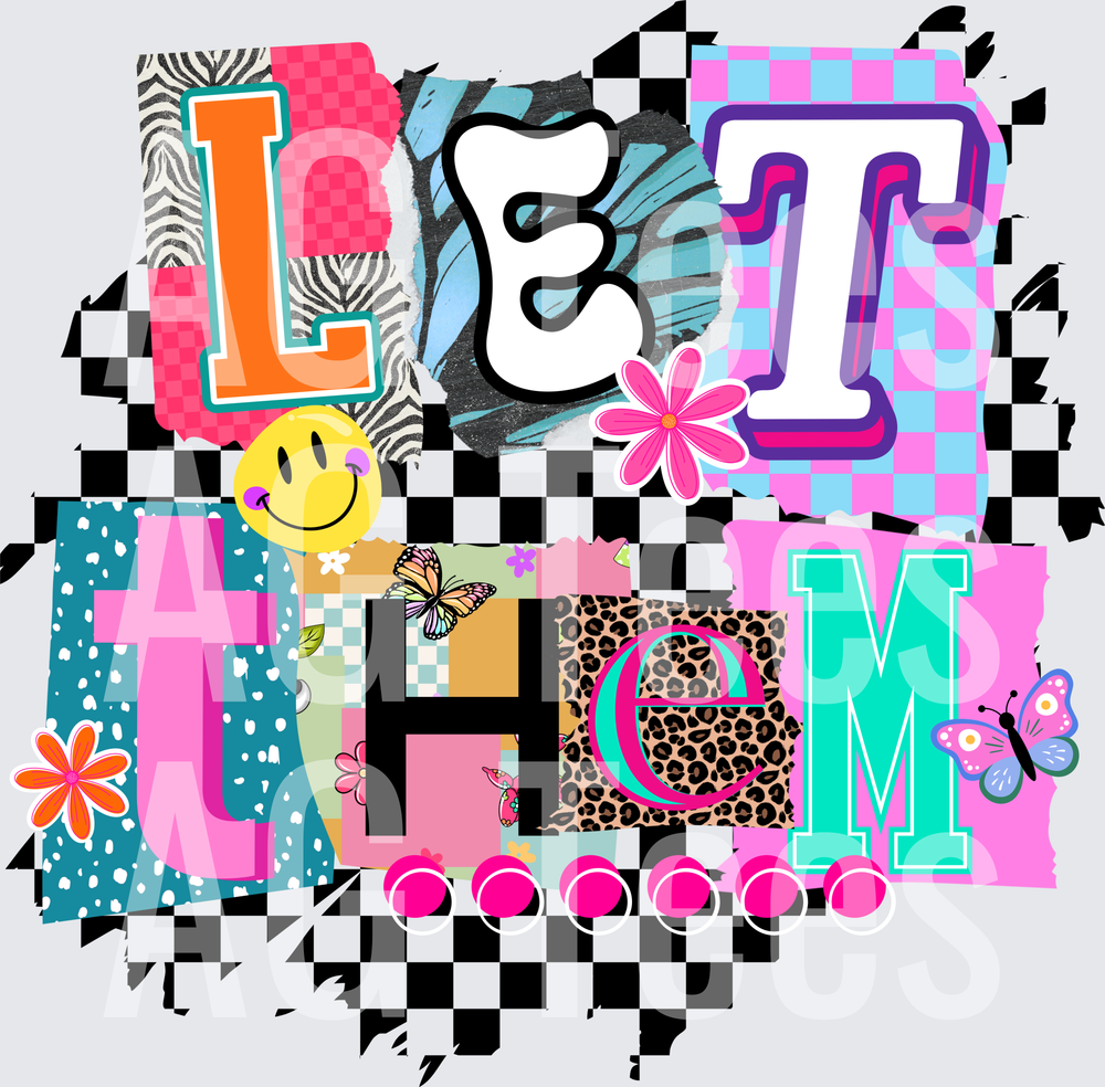 Let them checkered background