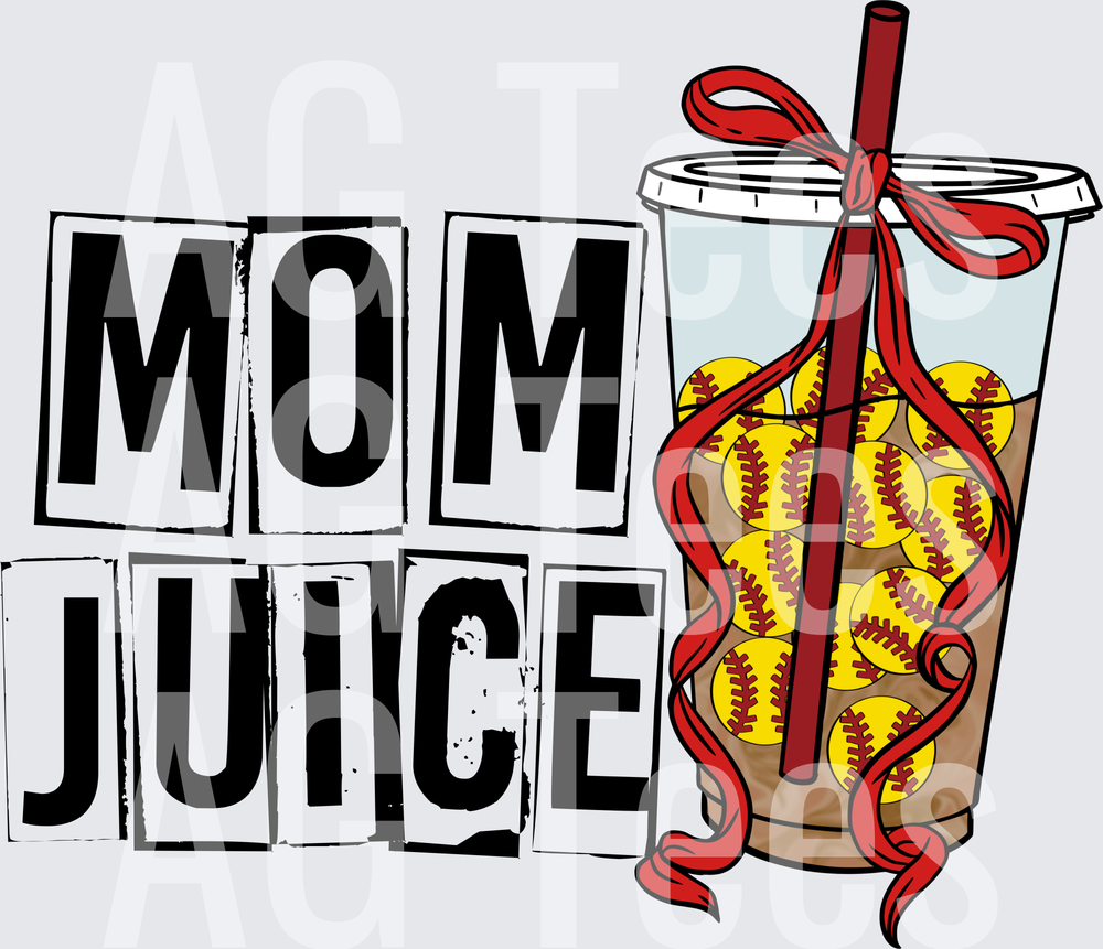 Mom juice black softball