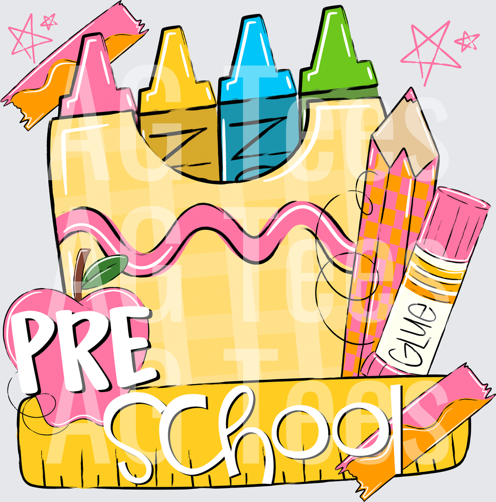 BACK TO SCHOOL PINK PRESCHOOL