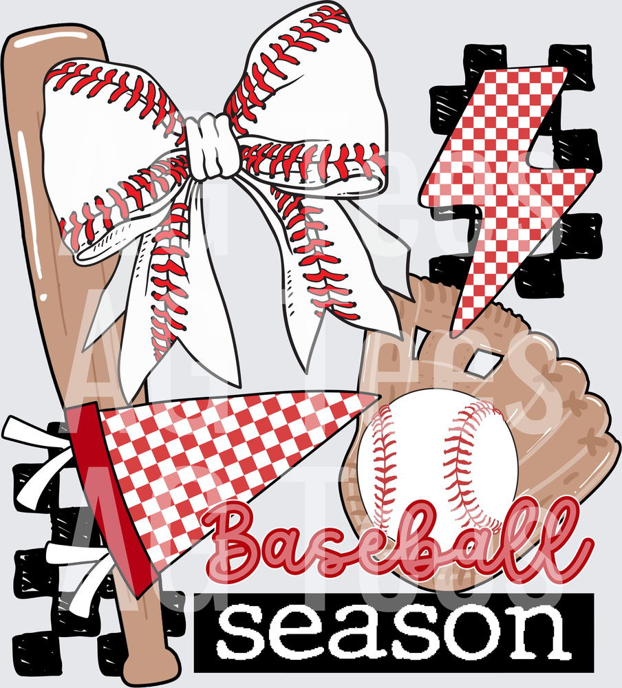 Baseball season collage