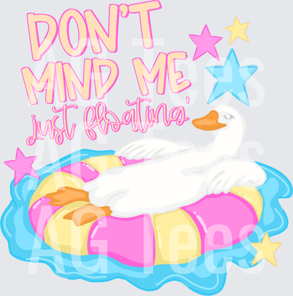 Goose floating