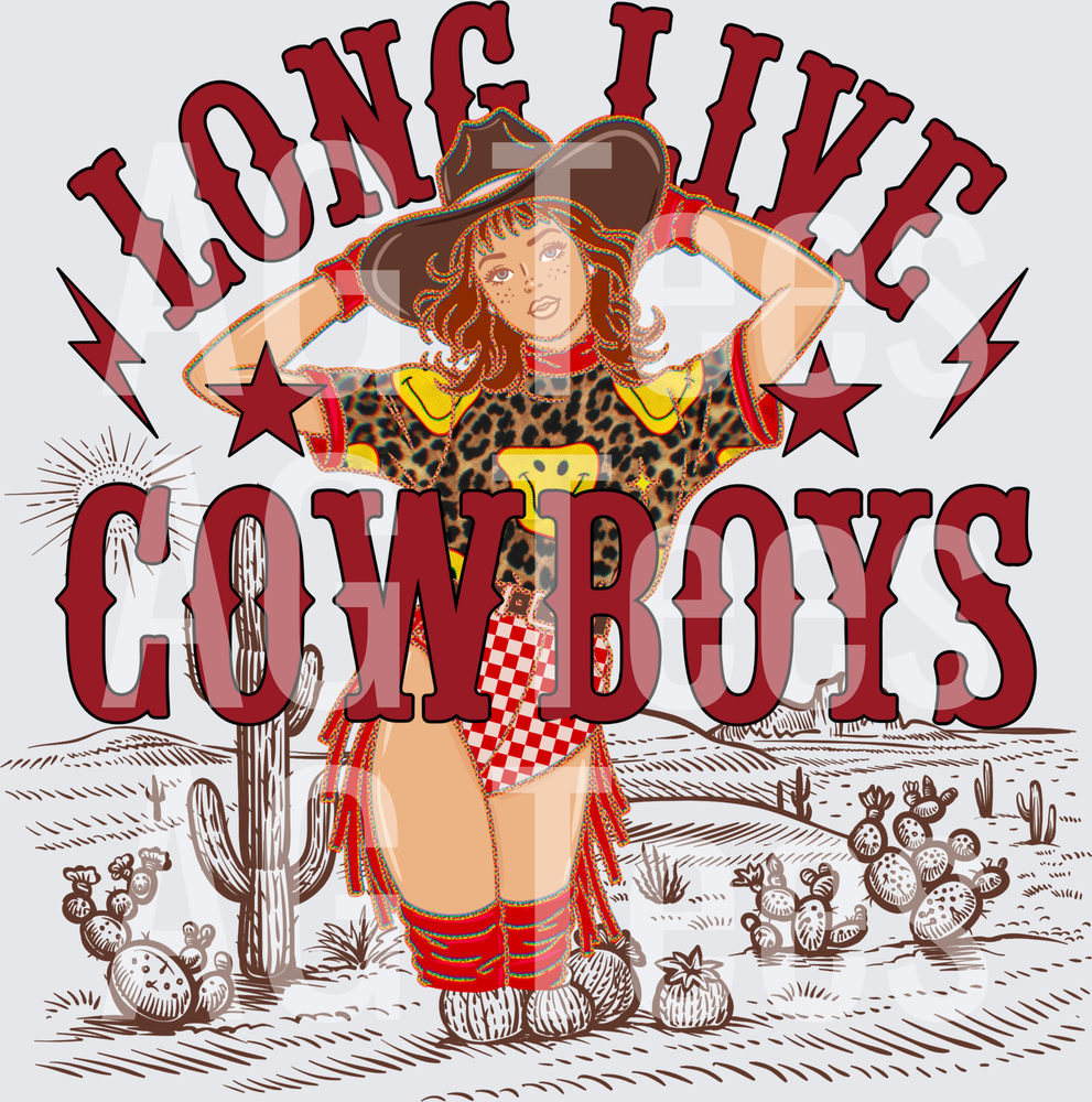 Long live Cowboys desert background