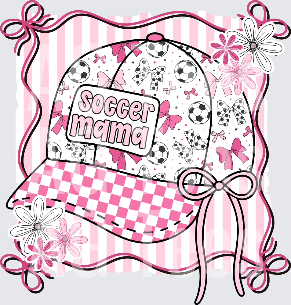 Soccer mama hat frame
