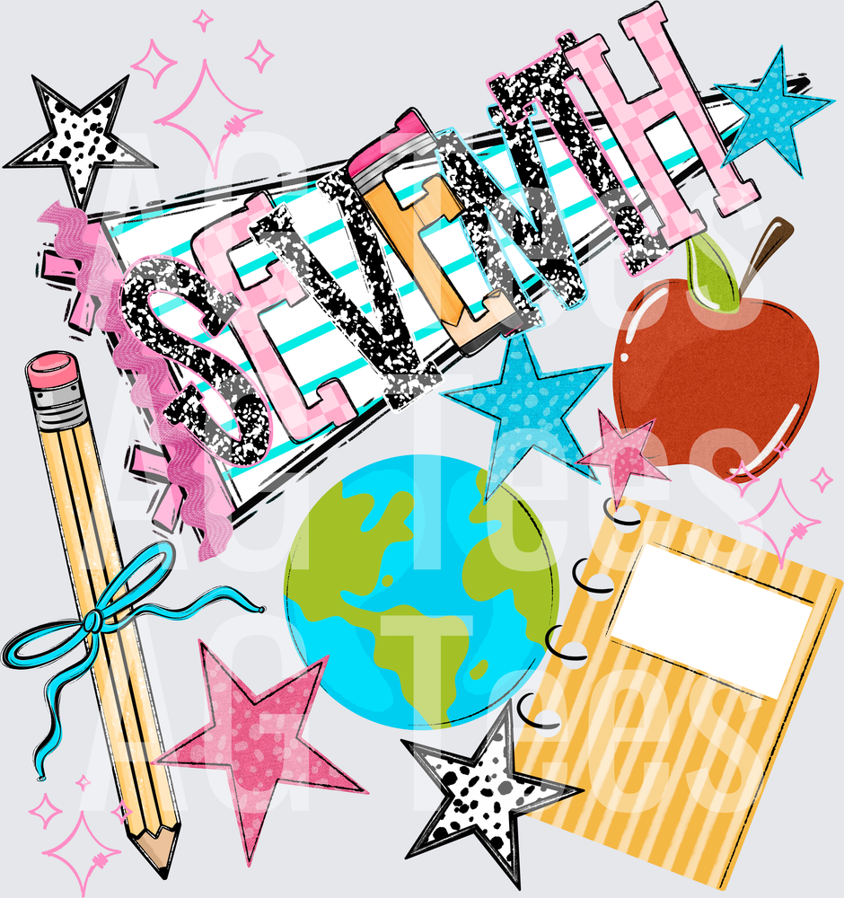 BACK TO SCHOOL NAME PENNANT SEVENTH