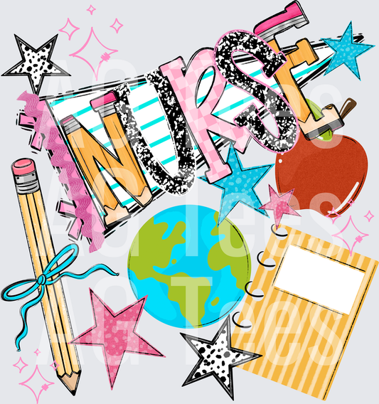 BACK TO SCHOOL NAME PENNANT NURSE