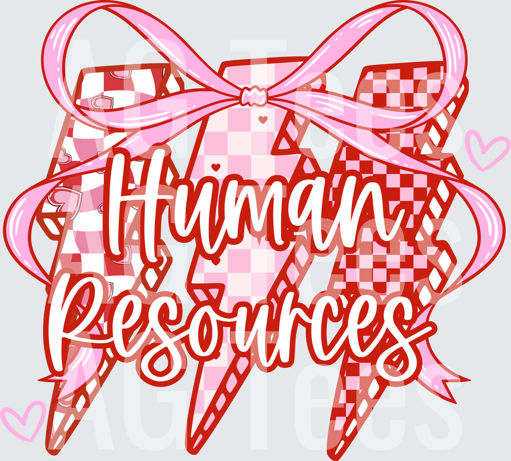 Human resources valentine lightning bolt